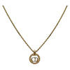 Secondhand Christian Dior CD Round Pendant Necklace