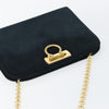 Salvatore Ferragamo Gancini Chain Shoulder bag Suede