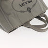 Secondhand Prada Canapa Tote Gray Canvas Bags