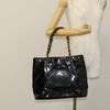 Secondhand Chanel CC Chain Tote Perforated Patent