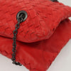 Secondhand Bottega Veneta Intrecciato Red Leather Bags