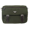 Secondhand Prada Double Buckle Flap Messenger Bag Tessuto