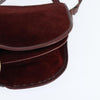 Secondhand Balenciaga Shoulder Bag Burgundy Suede Bags