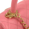 Secondhand Chanel Coco Top Handle Bag Quilted Caviar