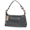 Secondhand Chanel Vintage Wood Chain CC Shoulder Bag Caviar