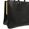 Prada Lux Double Zip Frame Tote Saffiano Leather