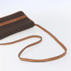 Celine Vintage Macadam Shoulder Bag Canvas and Leather