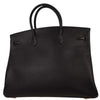 Secondhand Hermes Birkin Handbag Black Ardennes with Gold Hardware