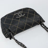 Chanel Wild Stitch chain Flap Shoulder Bag Leather