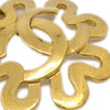 Secondhand Chanel Vintage CC Flower Cutout Round Clip-On Earrings