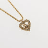 Secondhand Christian Dior Vintage CD Heart Pendant Necklace