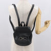 Secondhand Salvatore Ferragamo Gancini Flap Drawstring Backpack