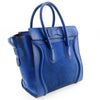 Secondhand Celine Luggage Bag Blue Suede Bags