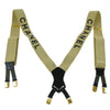 Secondhand Chanel Logo Suspenders Beige