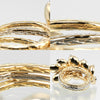 Secondhand Cartier Grain de Cafe Ring 18K Yellow Gold with 18K White Gold and Diamonds
