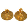 Secondhand Chanel Vintage CC Round Button Clip-On Earrings