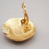Chanel Vintage CC Round Clip-On Earrings Metal