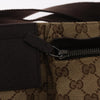 Gucci Vintage Double Belt Bag GG Canvas with Leather