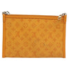 Secondhand Louis Vuitton Double Flat Messenger Bag Limited Edition Logo Story Monogram Canvas and
