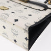 MCM Visetos Handbag Canvas and Leather