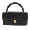 Chanel Vintage Twin Top Handle Flap Bag Quilted Lambskin