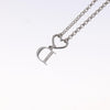 Secondhand Christian Dior Vintage D Logo & Heart Charm Necklace