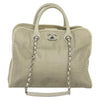 Chanel Deauville Tote Perforated leather