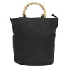 Secondhand Prada Metal Handles Tote Tessuto