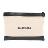 Secondhand Balenciaga Navy Zip Pouch Canvas and