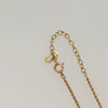 Secondhand Christian Dior Vintage Logo Round Pendant Necklace
