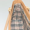 Secondhand Burberry Handle Tote Beige Leather Accessories