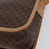 Celine Vintage Macadam Shoulder Bag Canvas and Leather