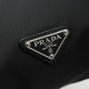 Secondhand Prada Logo Drawstring Backpack Tessuto with Printed Saffiano