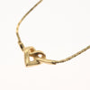 Secondhand Christian Dior Logo Heart Pendant Necklace
