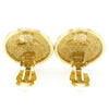 Secondhand Chanel Vintage Round CC Clip-On Earrings