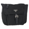 Secondhand Prada Buckle Messenger Bag Tessuto
