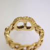 Secondhand Christian Dior CD ring Metal and Crystals