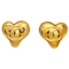 Secondhand Chanel CC logo heart Gold-plated