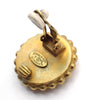 Secondhand Chanel Vintage Round CC Clip-On Earrings
