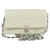 Miu Miu Crystal 2way Pouch Matelasse Leather
