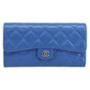 Chanel CC Gusset Classic Flap Wallet Quilted Lambskin