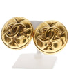 Secondhand Chanel Vintage CC Quilted Round Button Clip-On Earrings