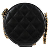 Chanel Round Camellia Coin Purse Leather