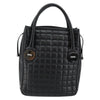 Secondhand Chanel Vintage Button Tote Quilted Caviar