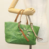 Secondhand Bottega Veneta Intrecciato Green Leather Bags
