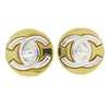 Secondhand Chanel Round CC Turnlock Clip-On Earrings