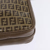 Fendi Vintage Zip Crossbody Bag Zucchino Canvas