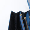 Secondhand Versace Vintage Handbag Blue Leather Bags