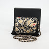 Secondhand Chanel Flap Card Holder on Chain Quilted Printed