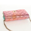 Secondhand Chanel Rainbow Reissue 2.55 Wallet on Chain Quilted Multicolor Metallic Goatskin